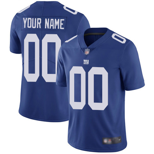 Men New York Giants Customized Royal Blue Team Color Vapor Untouchable Custom Limited Football Jersey->customized nfl jersey->Custom Jersey